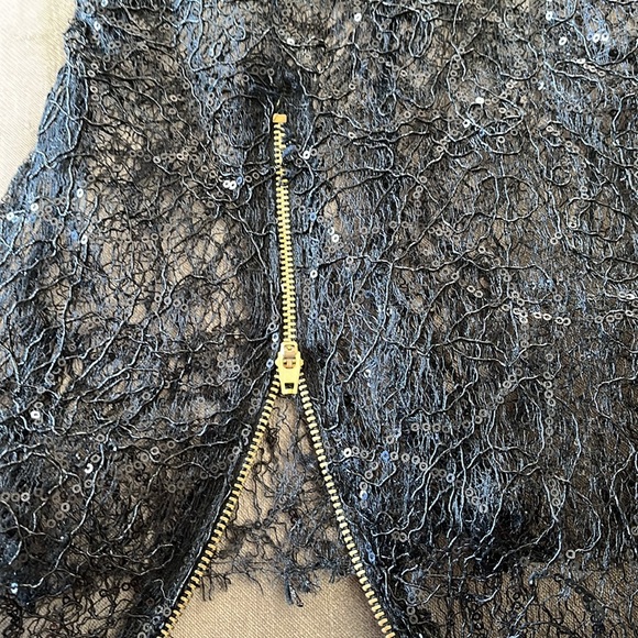 Women top black mesh custom tailoring - Picture 5 of 8